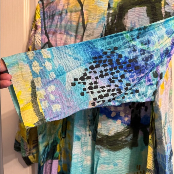 Ali Miles Multicolor Abstract Shirt - Picture 10 of 15